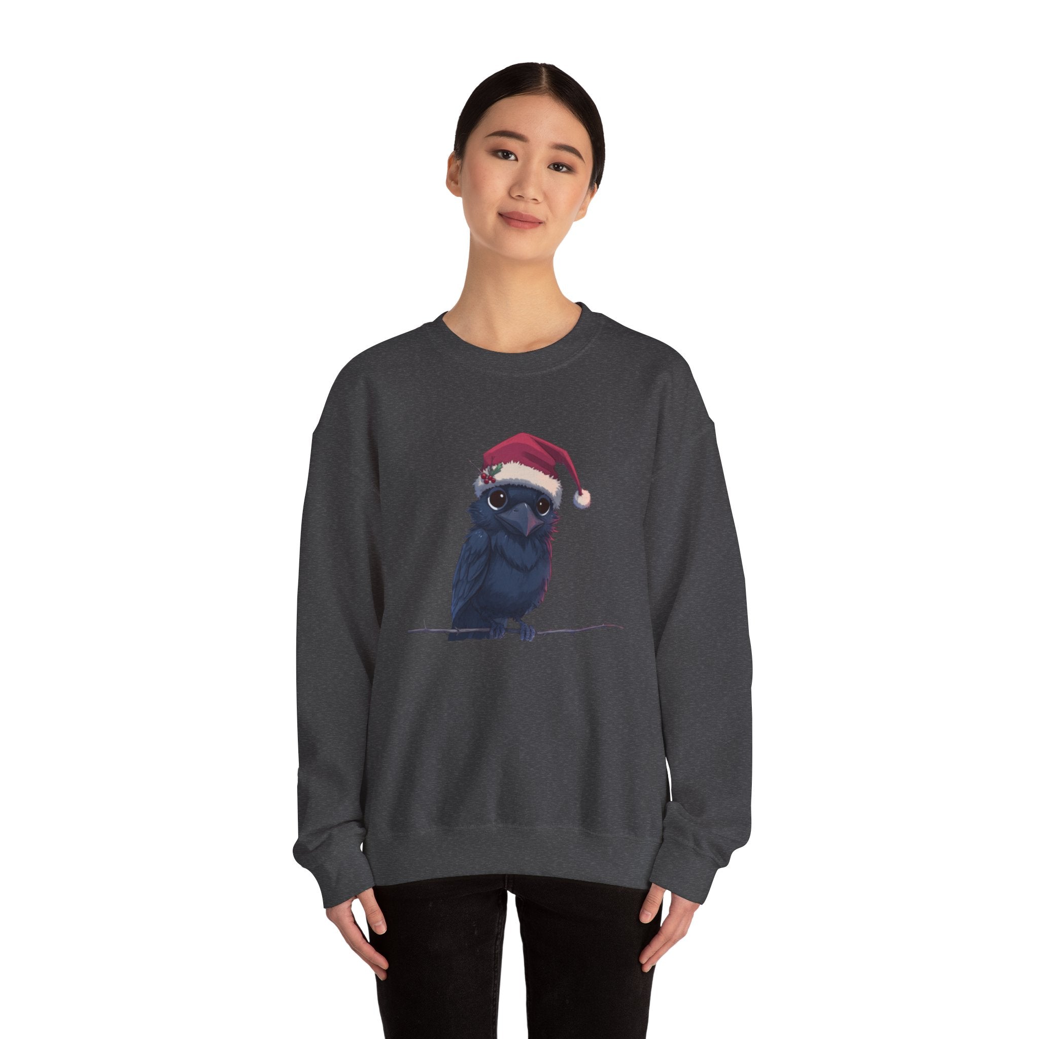 Pip Heavy Blend Raven Sweater | Cosy Goth Christmas Jumper | Ravenwood Clothing