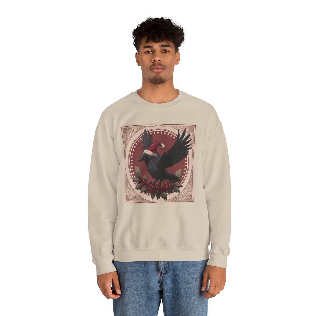 Nox Ravenwood Cozy Christmas Jumper — Unisex Heavy Blend Crewneck Sweatshirt | Cute Gothic Holiday Sweater