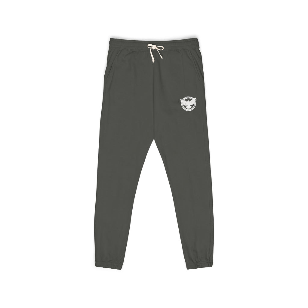 Ravenwood Clothing OG Collection | Embroidered Palm Crest Sweatpants | Cosy Goth Loungewear | Soft Fleece Joggers