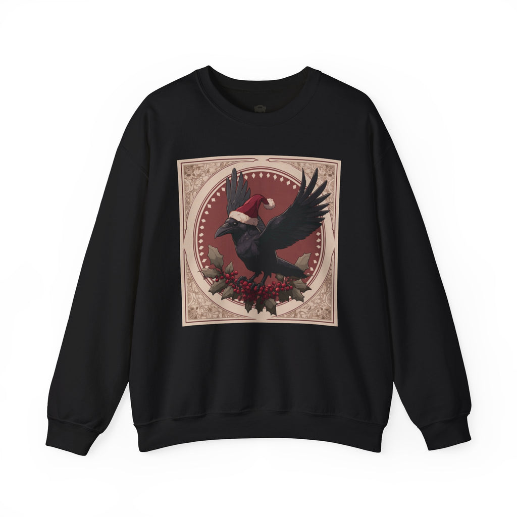 Nox Ravenwood Cozy Christmas Jumper — Unisex Heavy Blend Crewneck Sweatshirt | Cute Gothic Holiday Sweater